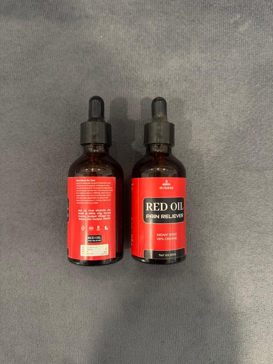 Instant Pain Relief Red Oil 60ml (Pack of 2)